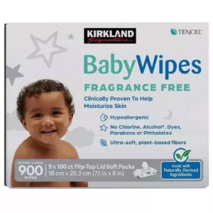 Baby Wipes Fragrance Free Extra-large 900 wipes